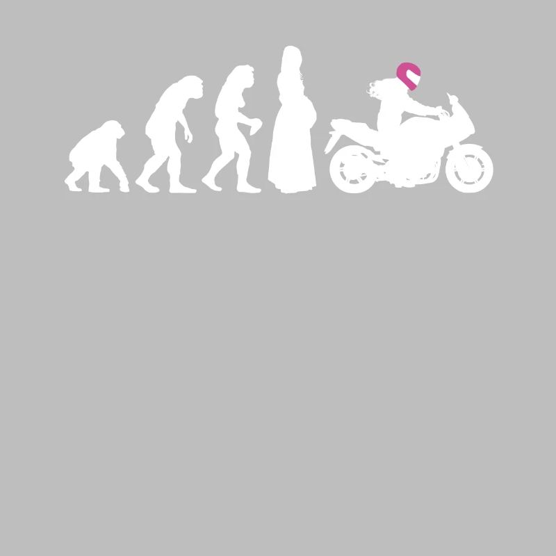 Motorrad Evolution Damen Motorräder Biker Geschenk