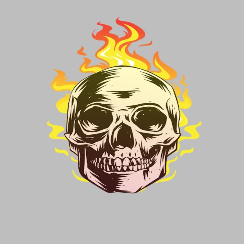 Burn skull design fun gift