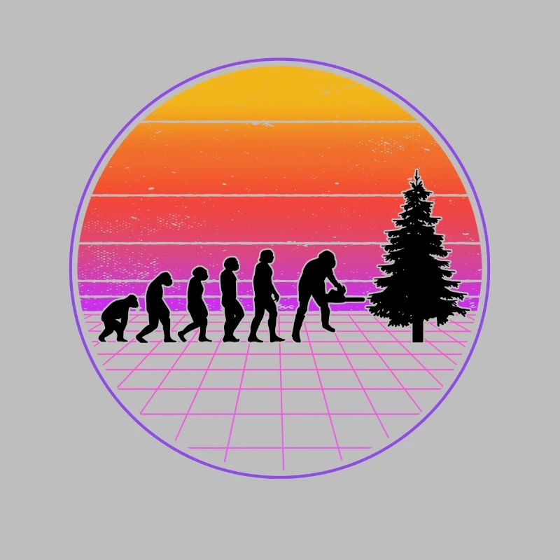 Tree Feller Evolution Vaporwave Forester Forester