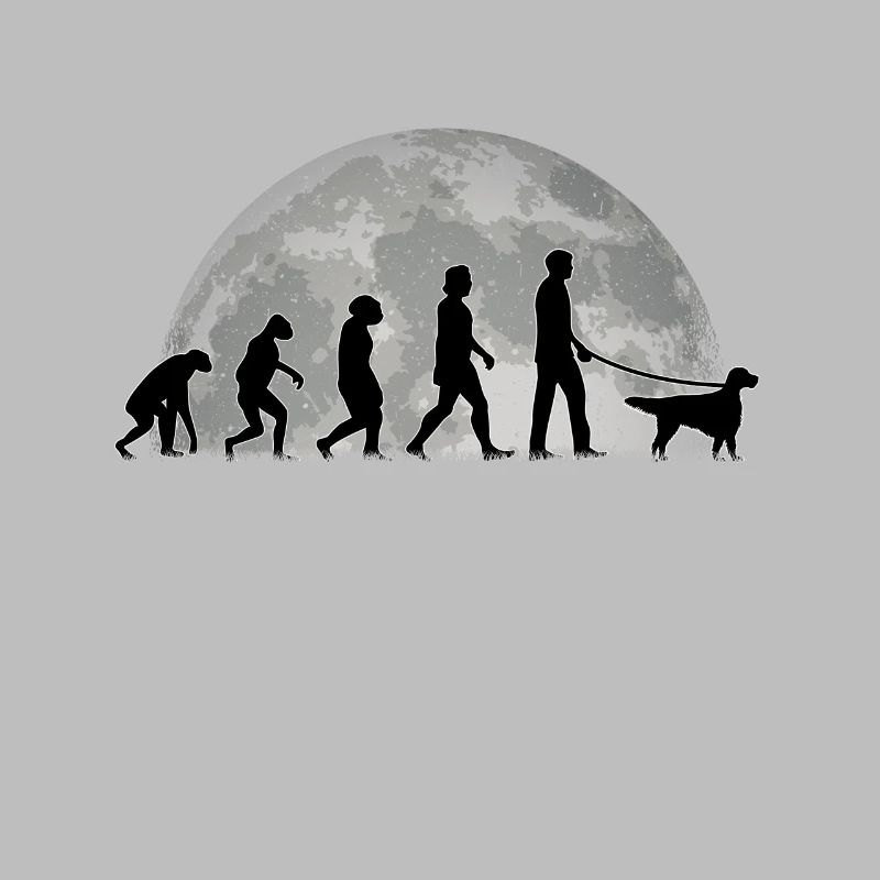 English Setter Evolution Mond Englischer Setter