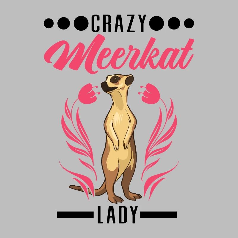Dame suricate folle Erdmännchen