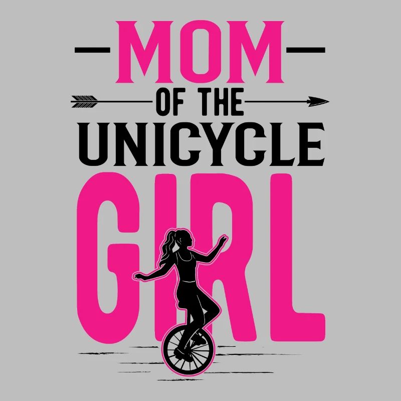 Mutter von Einrad Mädchen