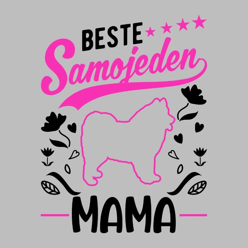 Beste Samojeden Mama Schlittenhund Samojeden