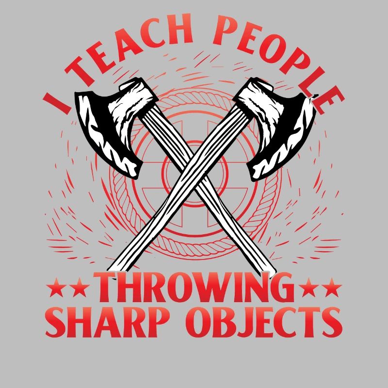 I teach people throwing Sharp Objects Axe Throwing