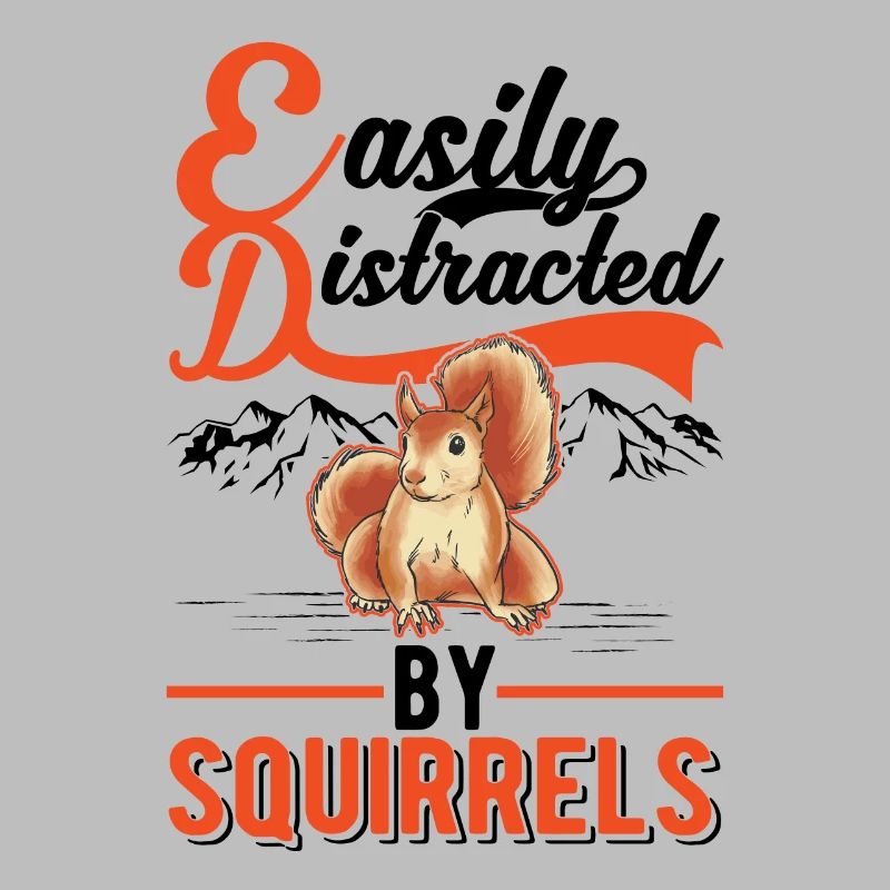 Facilement distrait par les écureuils Eichhörnchen