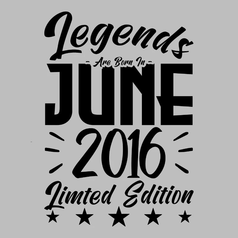 Geboren Juni 2016 Geburtstagsgeschenk 2016.