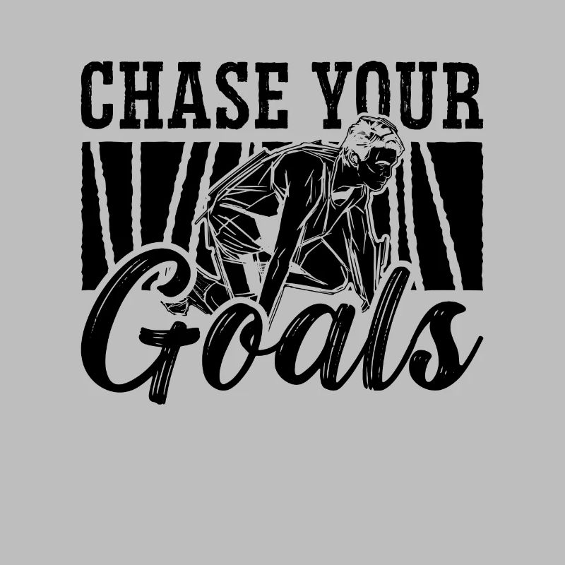 Poursuivez vos objectifs Sprinter de course de triathlon rétro