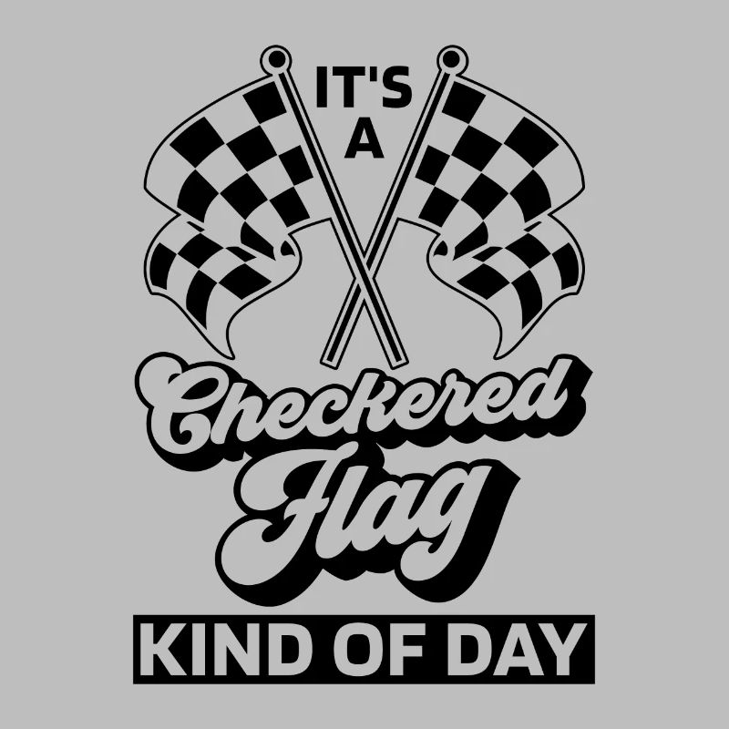 C’est une sorte de drapeau à damier de course de kart de piste