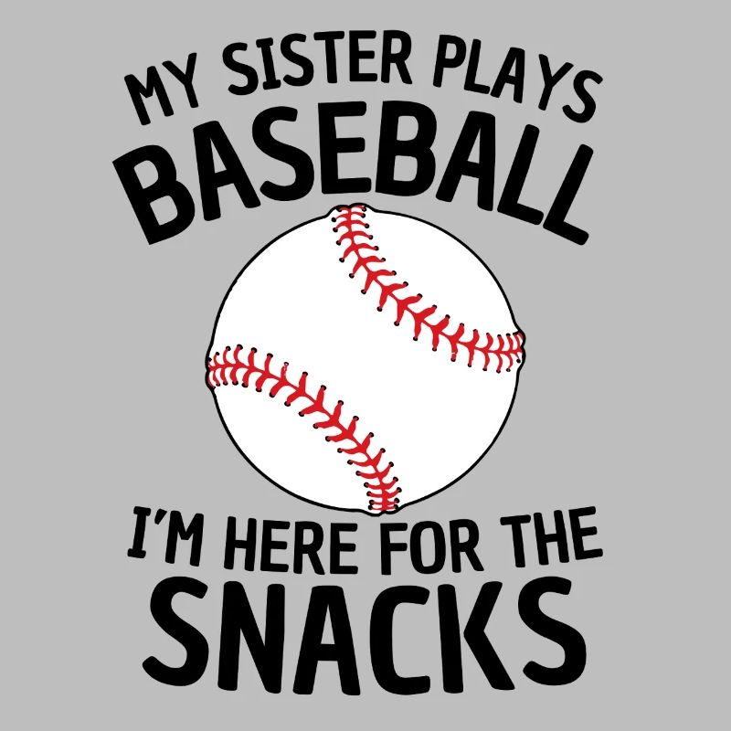 Drôle de conception de sœur de baseball