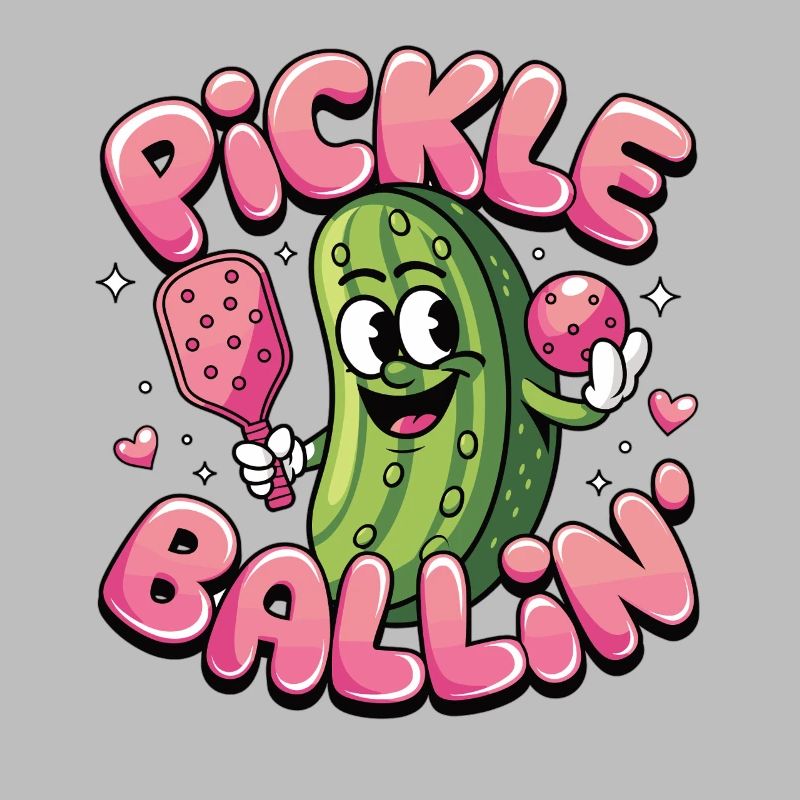 Pickleball Fun - Conception de concombre pour les joueurs
