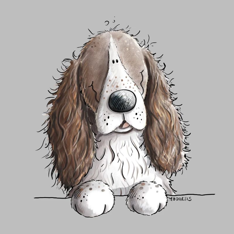 Englischer Springer Spaniel I Comic Hund Geschenk