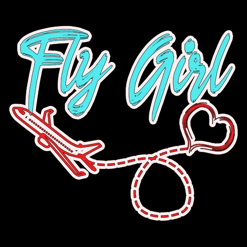 Flugzeug Pilot Fliegen Liebe Mädchen I Geschenk