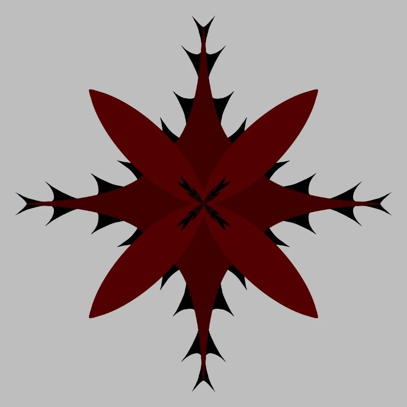 Red Spitzstern Pattern