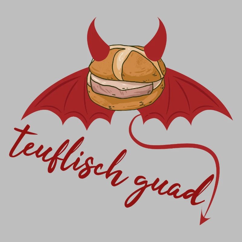 Devilishly cool Bavarian Leberkäs design