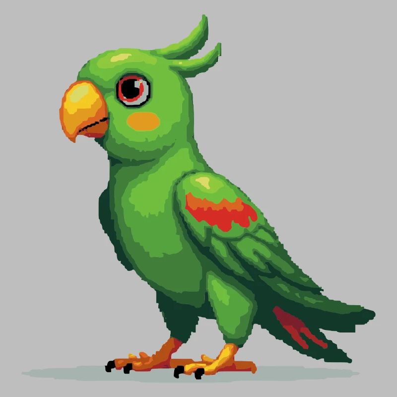 Pixel Parrot – Style rétro 8 bits