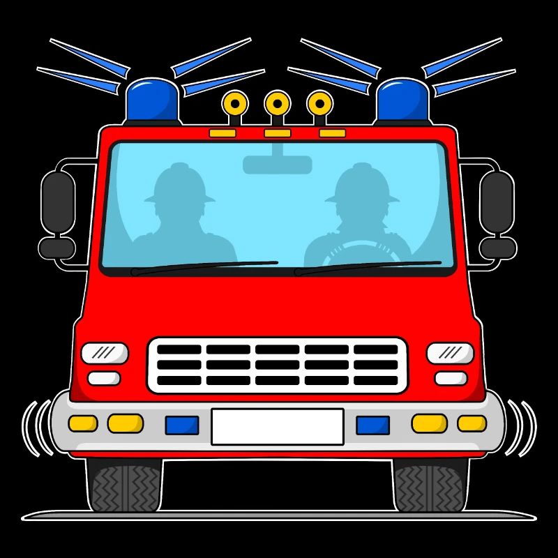Fire engine without lettering