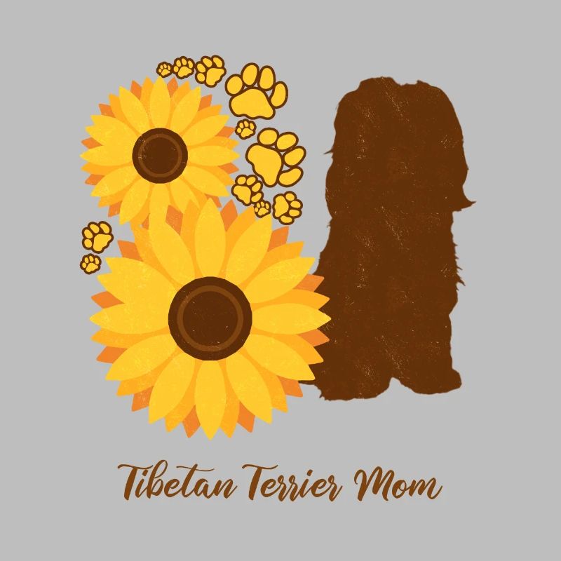 Sonnenblumenmutter - Tibetan Terrier