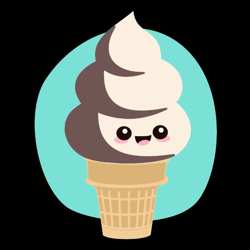 süßes Softeis Sommer Kawaii