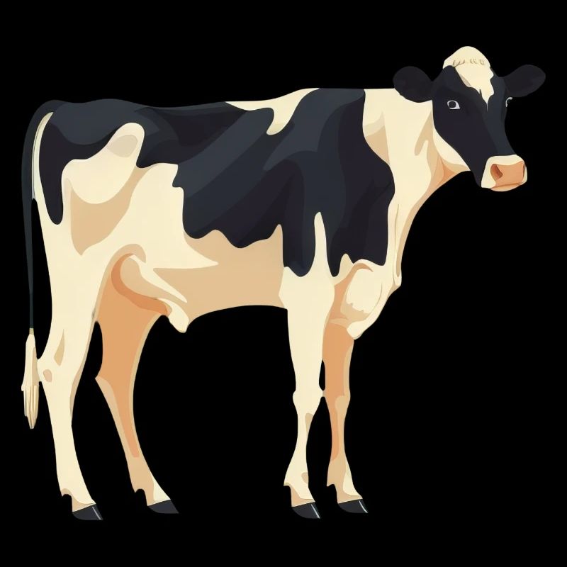 Vache debout - conception simple