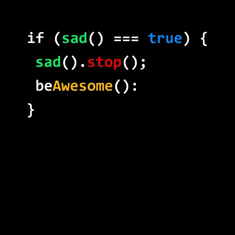 Si triste soyez génial programmation codage cadeau nerd