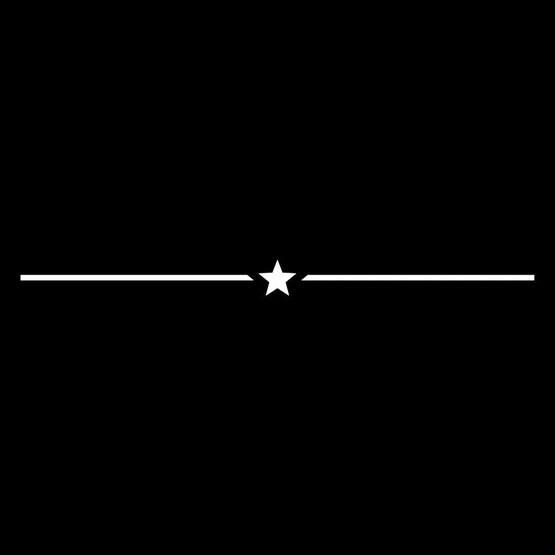 ligne de trait étoile