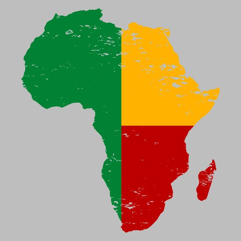 Drapeau du Bénin Afrique utilisé