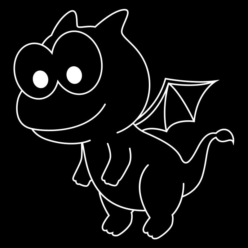 Drache Comic Tier