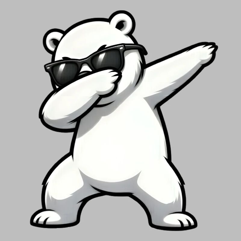 Dabbing Eisbär