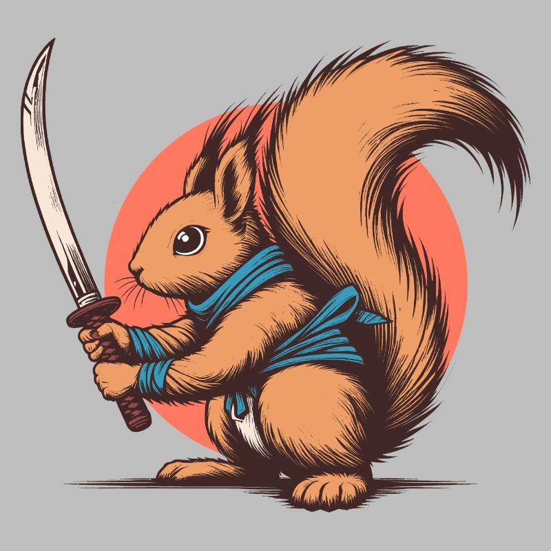 Squirrel Blade Funny Animals