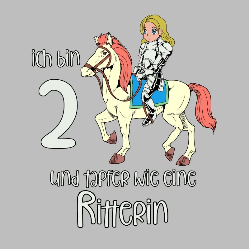 Geburtstagsshirt Ritterin - 2 Geburtstag Mädchen