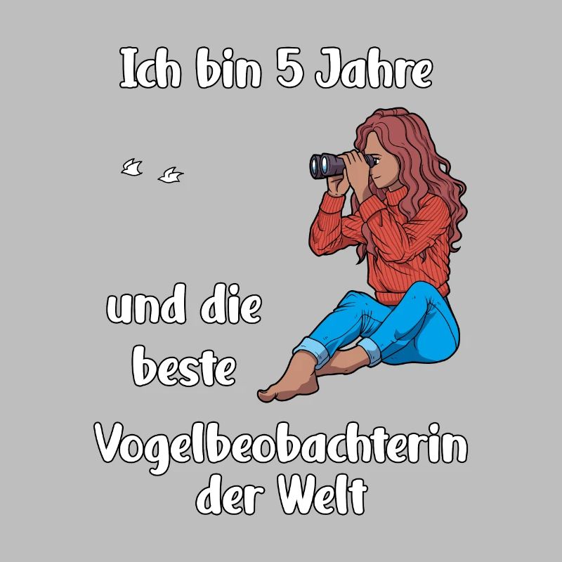 Ich bin 5 - Mädchen Vogelbeobachtung