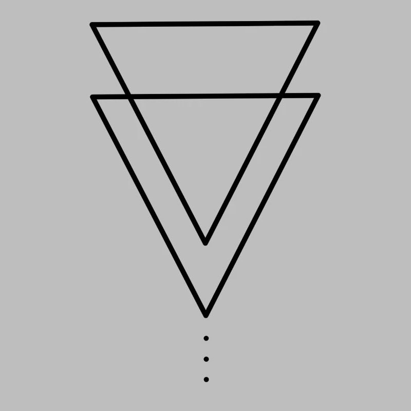 Montagnes de conception de triangle