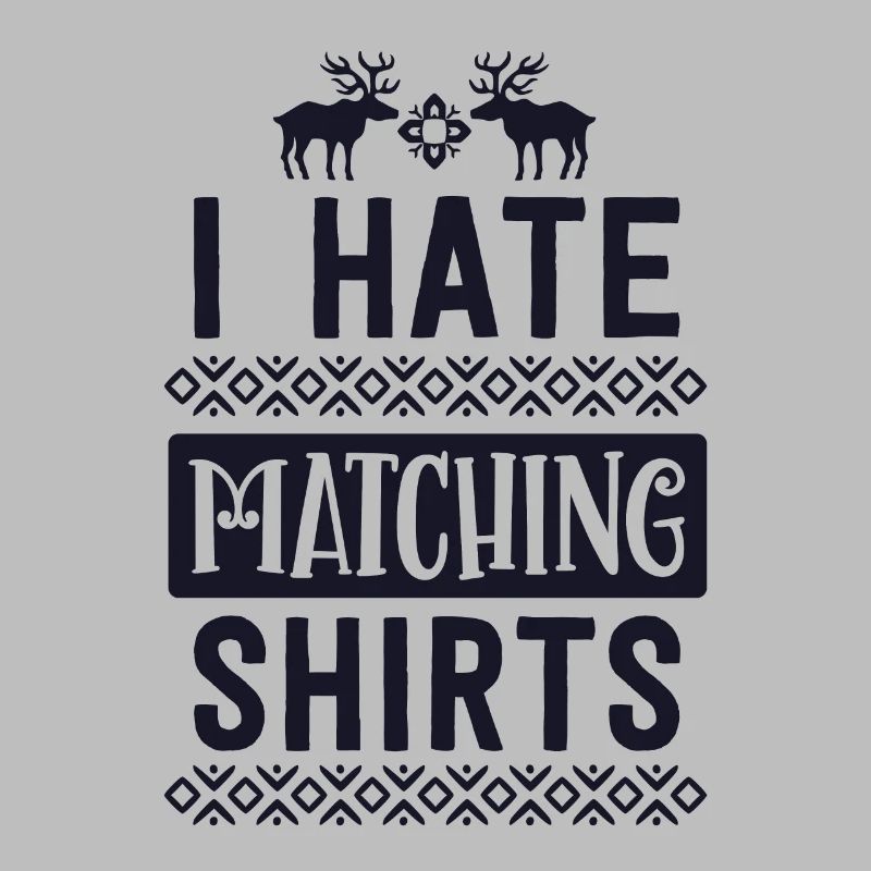 Ich hasse passende Weihnachtshemden Paar Ehemann