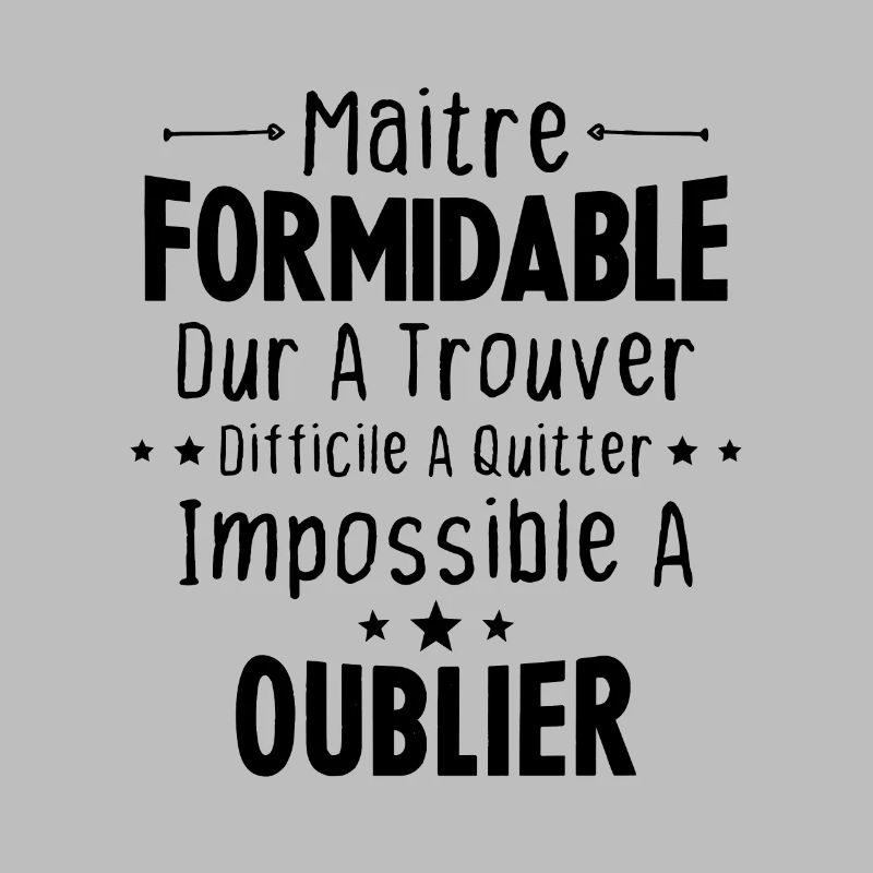 Maître Formidable Idée Cadeau Maître D'école