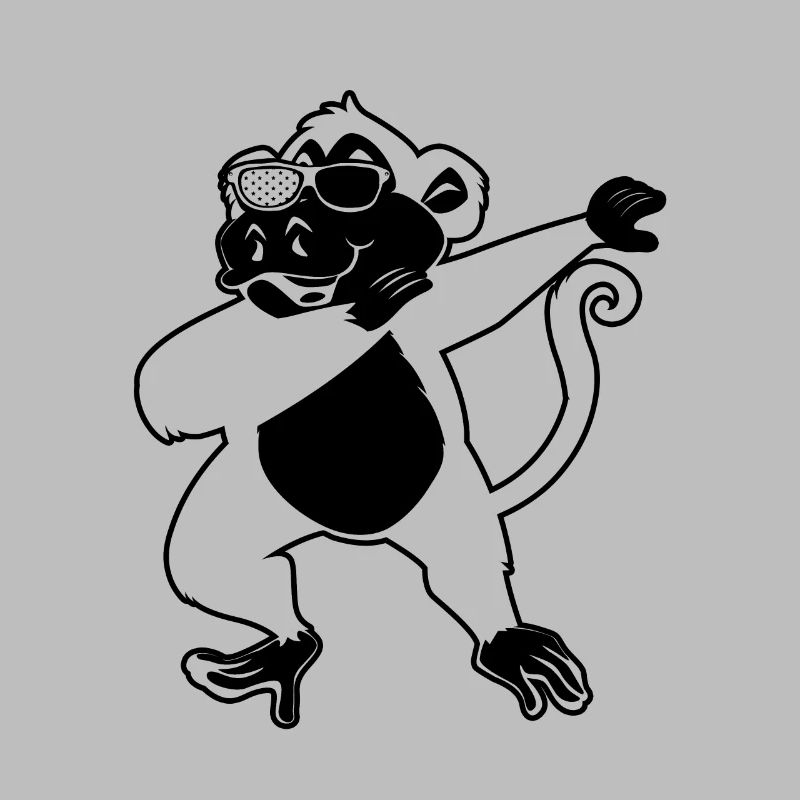 Dab Dance Singe Orang-outan Monkey Lover - Dabbing