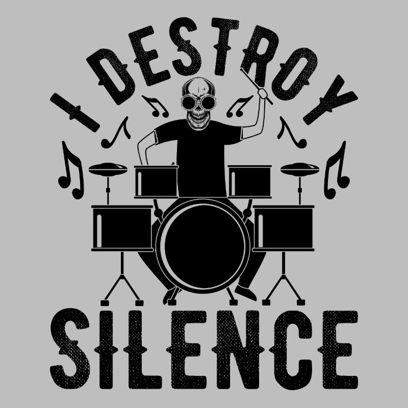 I Destroy The Silence Drums Set Drum Player