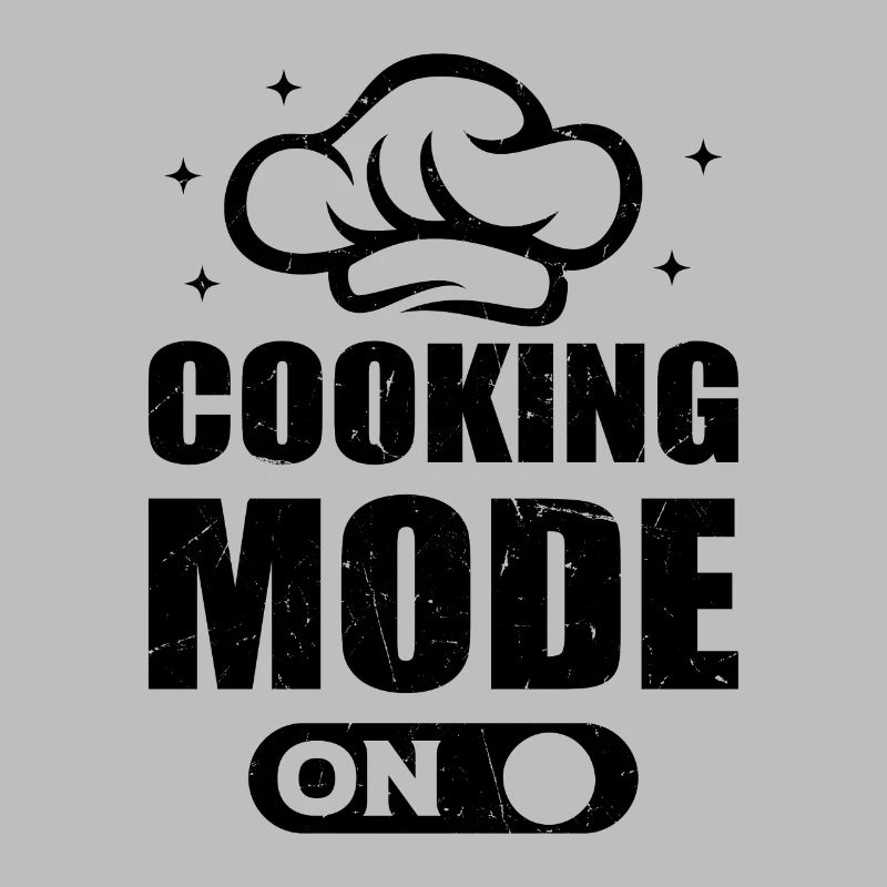 Cooking Mode On Cook Chef's Hat Restaurant Kitchen