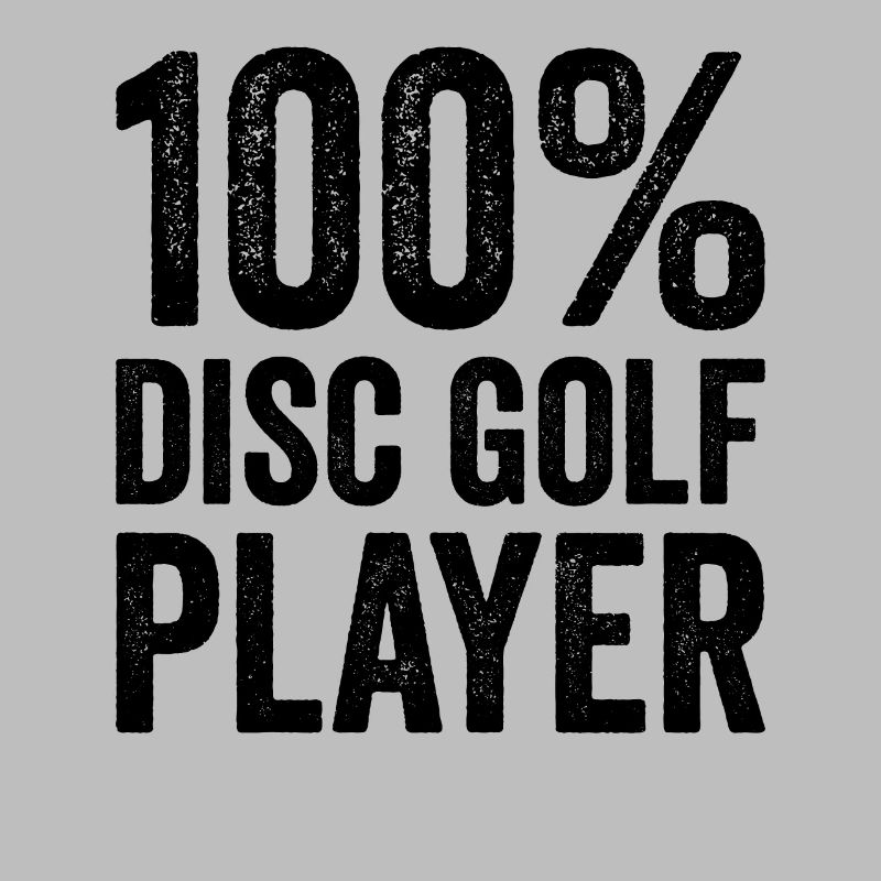 100% disc golf player