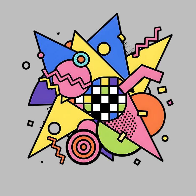Abstract Geometric Pattern 90s Style