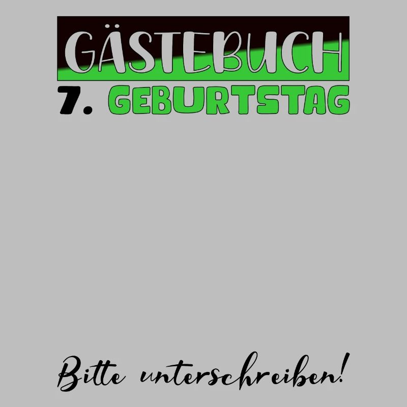 7. Geburtstag Geschenk Mädchen Jungen Gästebuch