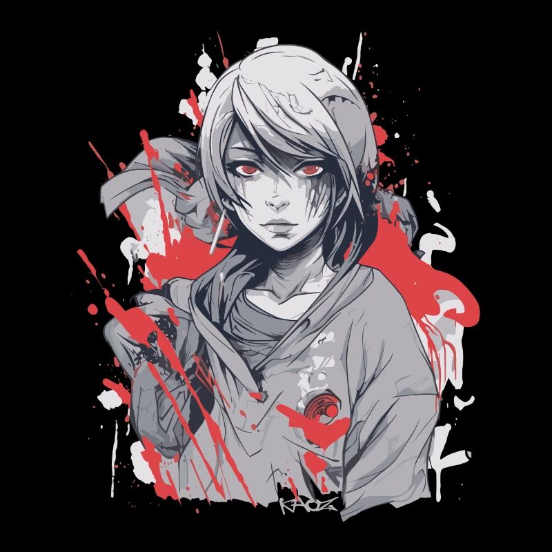 Einzigartiges Anime-Mädchen