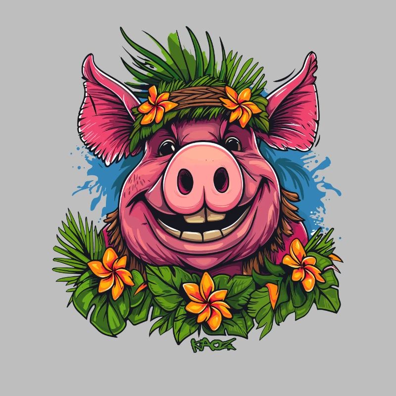 Île de Pâques Vacances Plage Fleurs Cochon