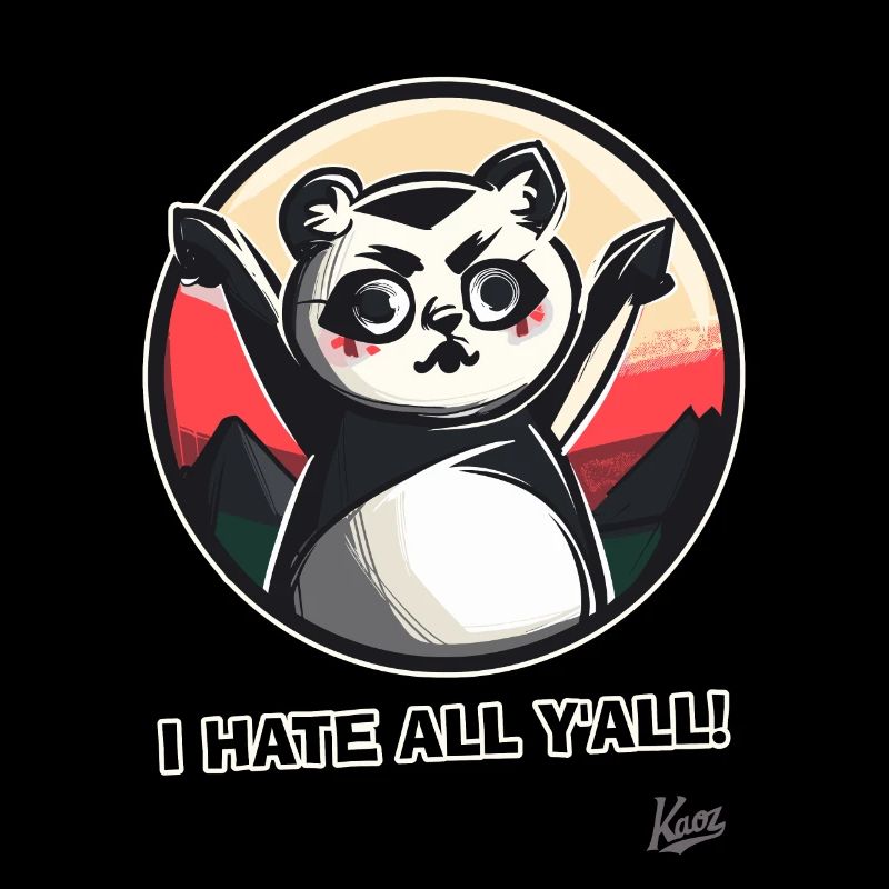 Angry Cute Panda: I Hate All Humans