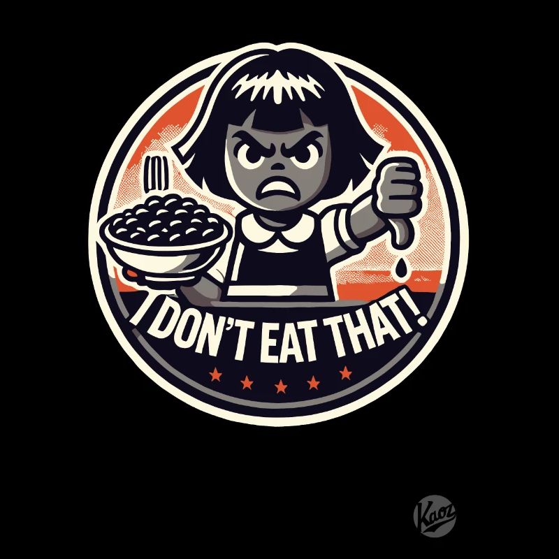 Kleines Mädchen mit Bohnen, Das esse ich nicht!