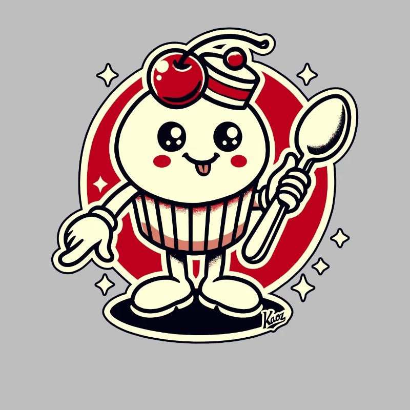 Cupcake Cherry Spoon Type