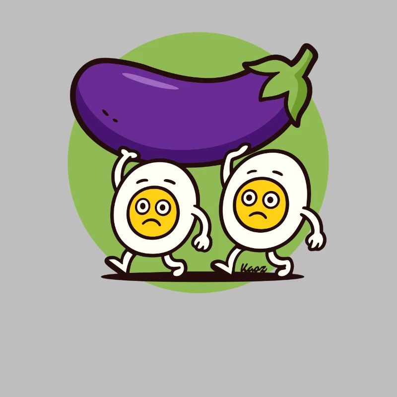 Hard-working eggs bear large eggplant