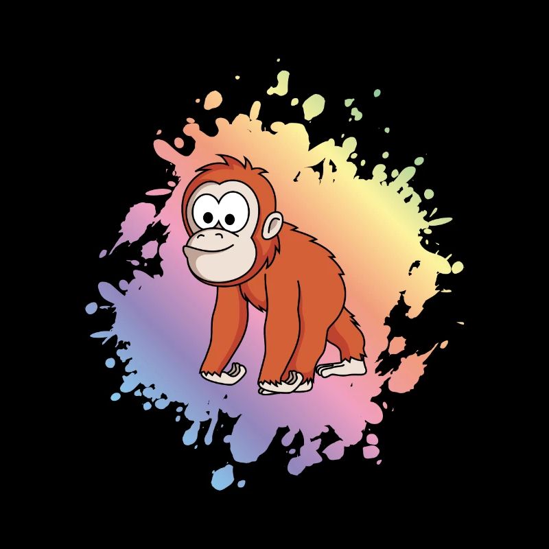 Orangutan monkey comic