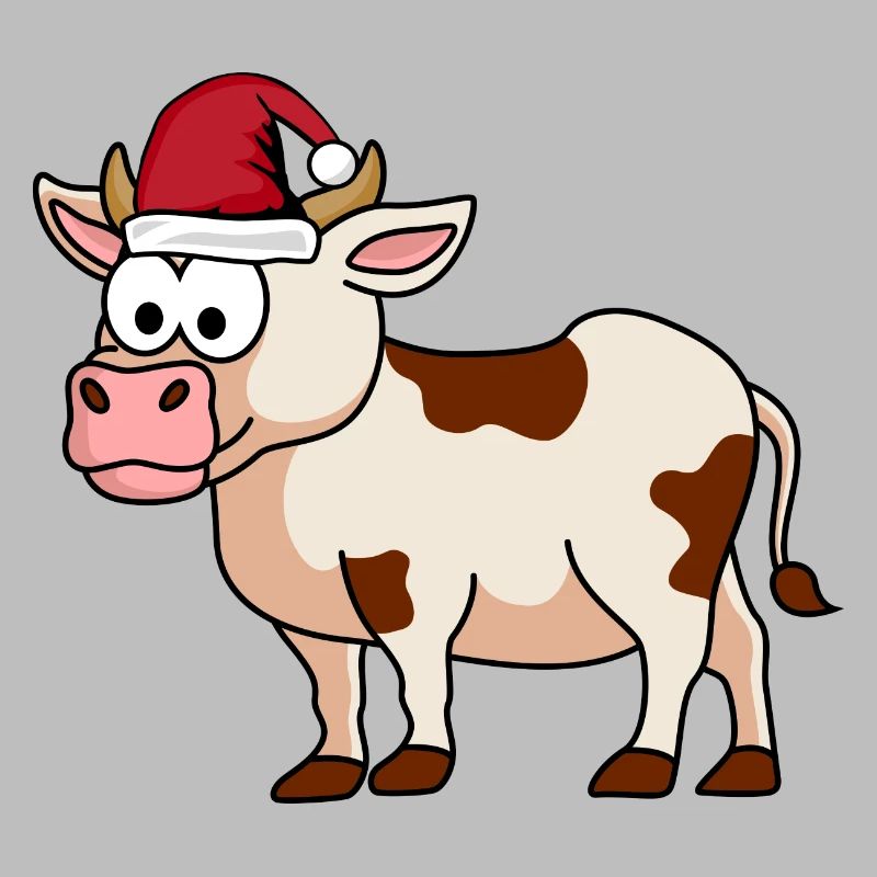 Kuh Comic Weihnachten