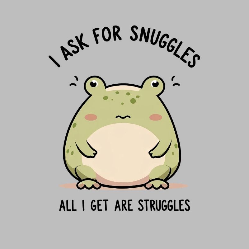 Trauriger Frosch – Kuscheln oder Kämpfen?