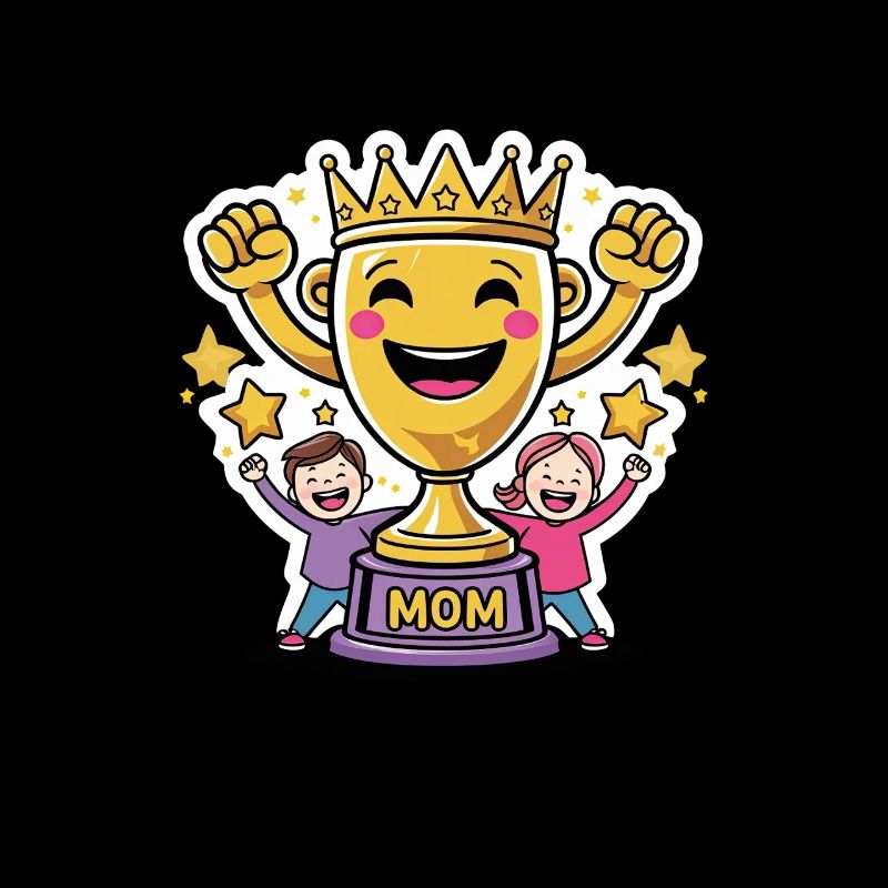 Beste Mama Trophäe – Süßes Muttertagsmotiv